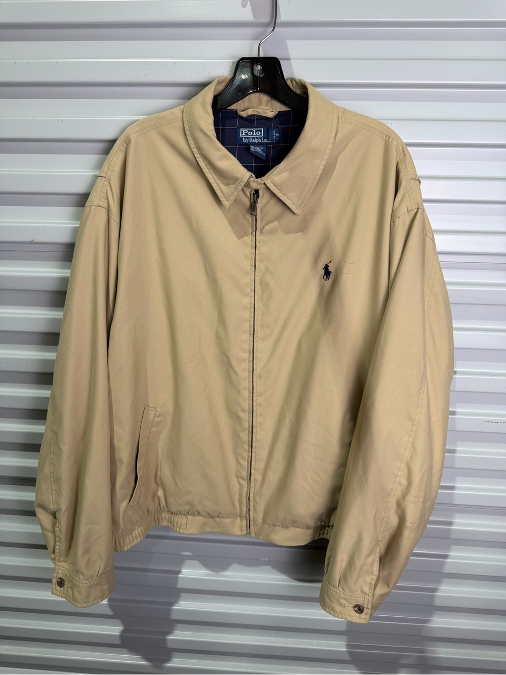 Ralph Lauren Men's Khaki Lightweight Zip-Front Jacket XL